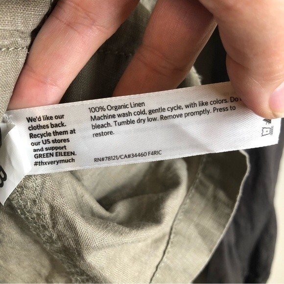 Eileen Fisher Organic Linen Moto Jacket Zip Up XL - Picture 8 of 10